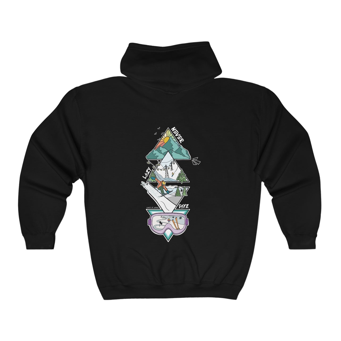 ZIPPERED ICONS HOODIE